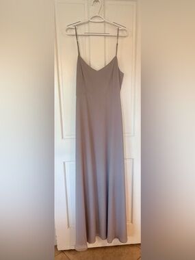 Show Me Your Mumu Taupe/Gray Strapless Column Maxi Dress